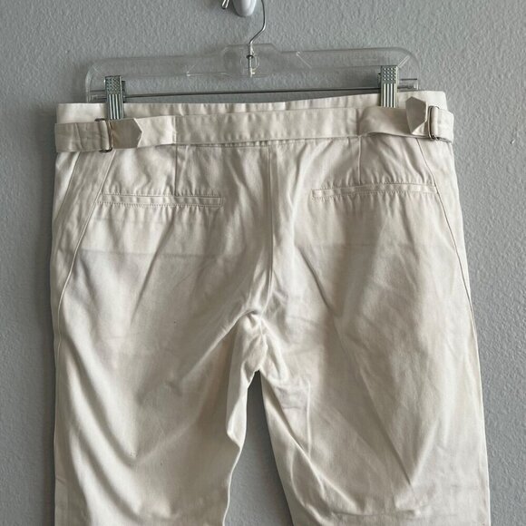 L.A.M.B. by Gwen Stafani White Ankle Zipper Skinny Pant Size 8 - Picture 7 of 10